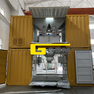 Container Customized Two Lines Weighing <strong>and</strong> Bagging <strong>Machine</strong> in the Mobile Container - Product Image 2