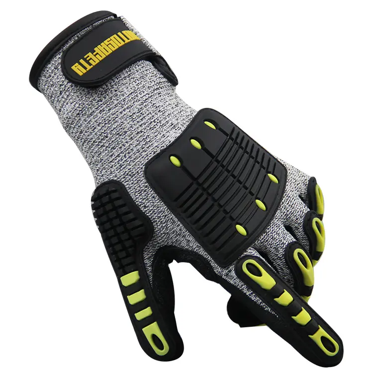 Factory Hot Selling Custom hand Mechanic protection Working high Impact Resistant Gloves TPR