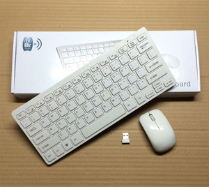 PC/MACチョコレートタイプキーボード用ワイヤレスキーボードメカニカルおよびマウスコンボ携帯電話用キーボードマウスセット - Product Image 4