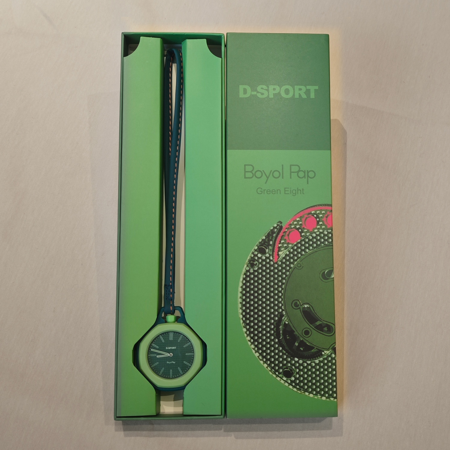 Green with gift box