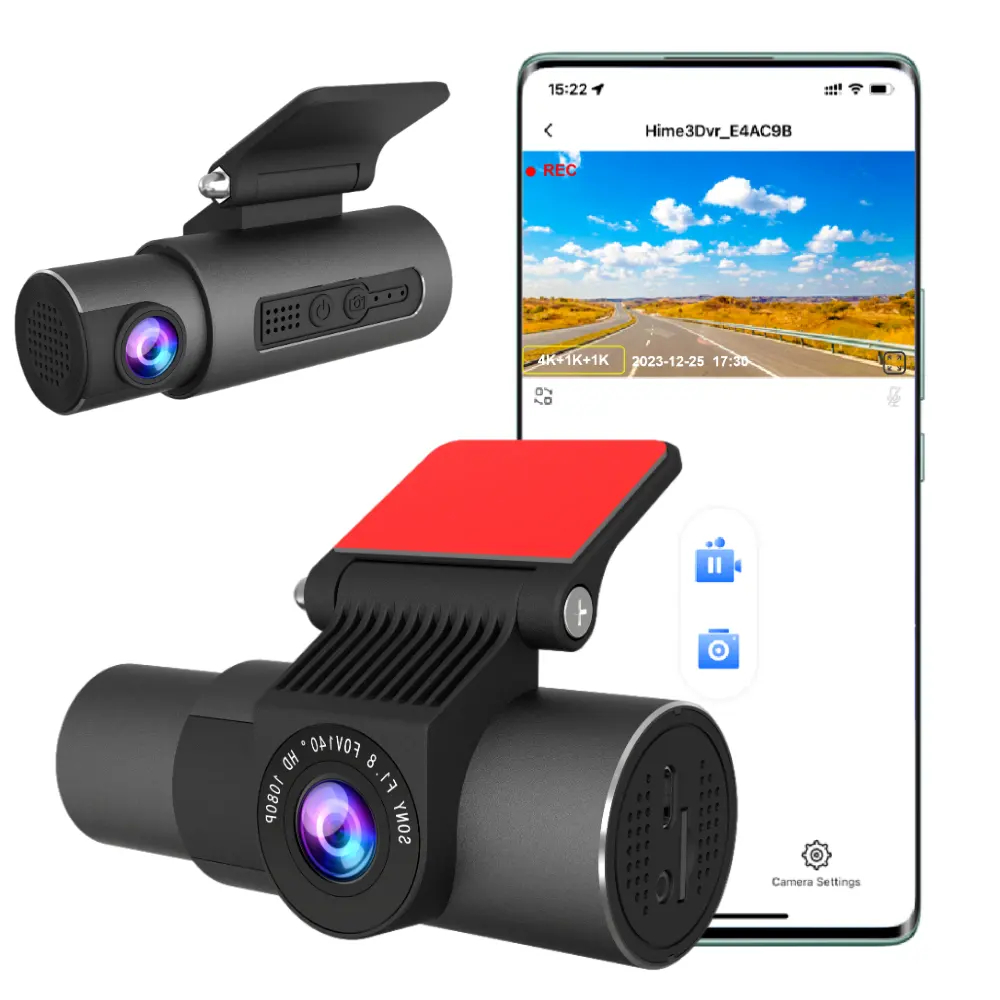 3 cámara accesoria del coche de WIFI Black Box 1080P G-sensor AHD del coche de la leva de la rociada de la cámara del coche DVR