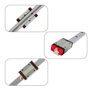 Guía lineal CNC original de fábrica, deslizador de aluminio, Riel de montaje bajo y bloque de rodamiento lineal