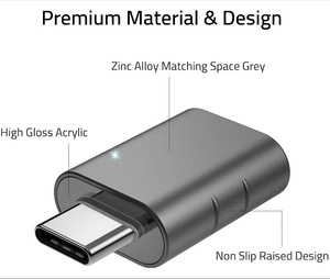 工厂批发定制徽标USB C到USB适配器Thunderbolt 3到USB 3.0适配器兼容 - Product Image 3