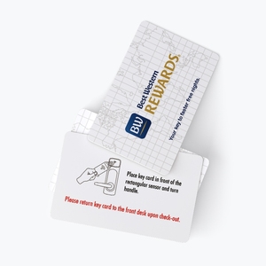 ฟรีตัวอย่าง13.56MHz RFID MF คลาสสิก1K EV1ระบบ Kaba Salto RFID บัตรโรงแรมพร้อมการพิมพ์โลโก้แบบกำหนดเอง