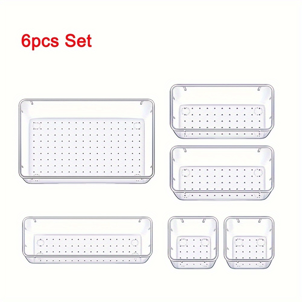 Ensemble transparent de 6 pièces