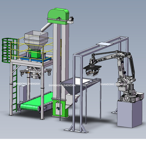 Rebagging Feed Rice High-efficiency <strong>Robot</strong> Bale Opener <strong>Loading</strong> and <strong>Unloading</strong> Unpacking Bags Palletizer Automatic Feeding <strong>Robot</strong>