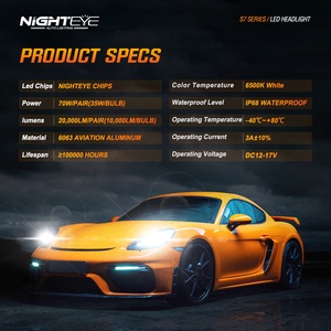 Nighteye S7 Auto <strong>Led</strong> Light IP65 Waterproof H1 H3 H8 H11 880 881 9005 9012 Models Auto Lighting System <strong>for</strong> Car <strong>Led</strong> Light - Product Image 2
