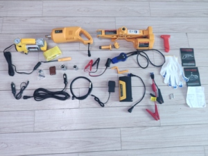 CY3ST fabrika 6 in 1 elektrikli araba krikosu DC12V 3t Jack kompresör anahtarı güç banka acil durum araç kiti Motor kaldırma araba Jack - Product Image 3