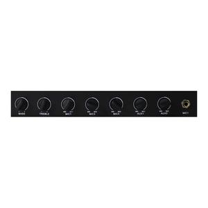 Amplificador mezclador de sistema PA de tamaño 2U de 360W con entradas de micrófono y auxiliar para audio comercial