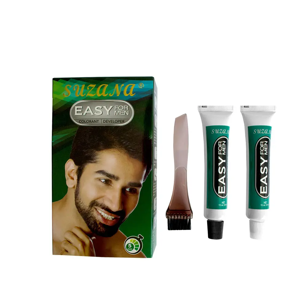 Professionale Private Label facile da usare barba colorante baffi Color Color crema per capelli per gli uomini 3 anni capelli direttamente Color crema