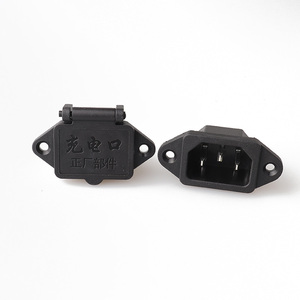 LZ-14-1-02 Waterproof 250V 10A Panel <strong>Mounting</strong> IEC320 C14 3p Grounded AC Inlet Power Socket with Cover Pop Socket - Product Image 5