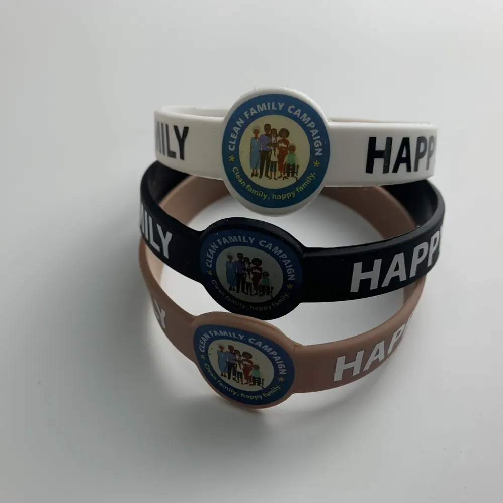 Bracelets en Silicone personnalisés, faites vos propres Bracelets en caoutchouc avec Message ou Logo, bracelet personnalisé de haute qualité