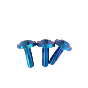 Titanyum alaşımlı cıvata Gr5 okside renk disk kafa iç Torx M4 M5 M6 * 20 motosiklet modifiye araba kabuk - Product Image 4