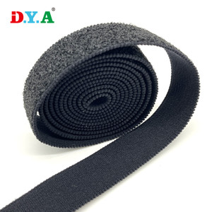 Banda elástica de látex de nailon suave de 2,5 cm de tamaño personalizado con correa elástica de gancho y lazo para multifunción - Product Image 1