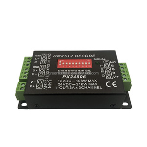 Nuovo Controller Decoder DMX512 RGB modulo LED colorato Stage Light DMX Sub-control Driver PX24506 DC12-24V - Product Image 6