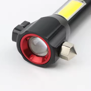 Linterna de escape de martillo de seguridad de uso de emergencia recargable USB multifunción con luz lateral COB - Product Image 3