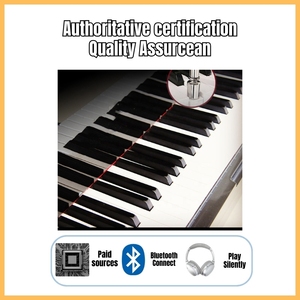 Классический простой популярный черный лак для выпечки механический акустический настоящий пианино 88 клавиш для начинающих - Product Image 2