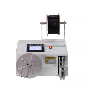 เครื่องม้วน ปอก ผูกสายไฟอัตโนมัติเต็มรูปแบบ สำหรับสายเคเบิลข้อมูลเครือข่าย สายไฟ สาย USB แบบม้วน แบบมัดเป็นช่อ แบบมัดหลอด แบบมัดลวด แบบมัดเส้นลวด 220V - Product Image 6