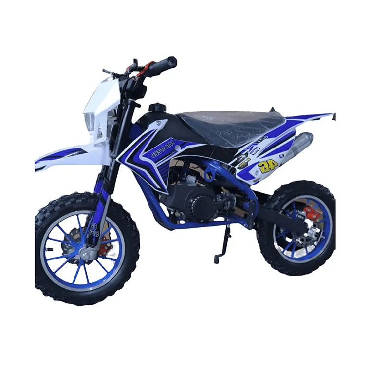 A buon mercato gas dirt bike pull start 49cc per i bambini 2 tempi mini moto per i bambini con CE