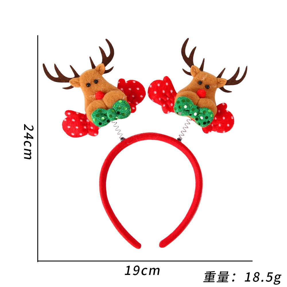 Cerchio per capelli di alce di Natale-cerchio per capelli di Natale