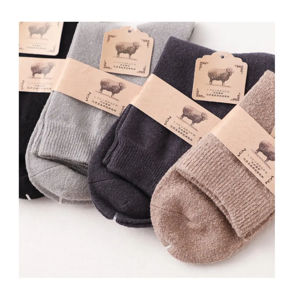 Chaussettes en cachemire de soie pour homme, mi-mollet chaud et confortable, nouvelle collection automne hiver