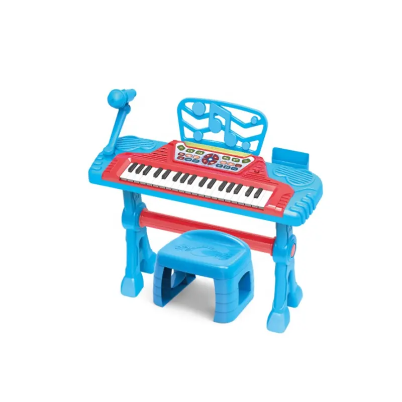 King World instrumento musical plástico niños pequeños música 37 teclas órgano electrónico teclado niños juguete piano