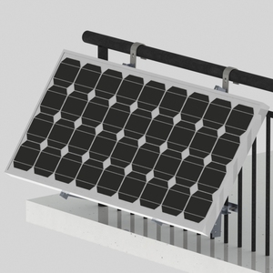 Алюминиевая полная солнечная панель монтажная конструкция балкона PV Панель монтажный комплект с контроллером MPPT и литий-ионным аккумулятором - Product Image 1