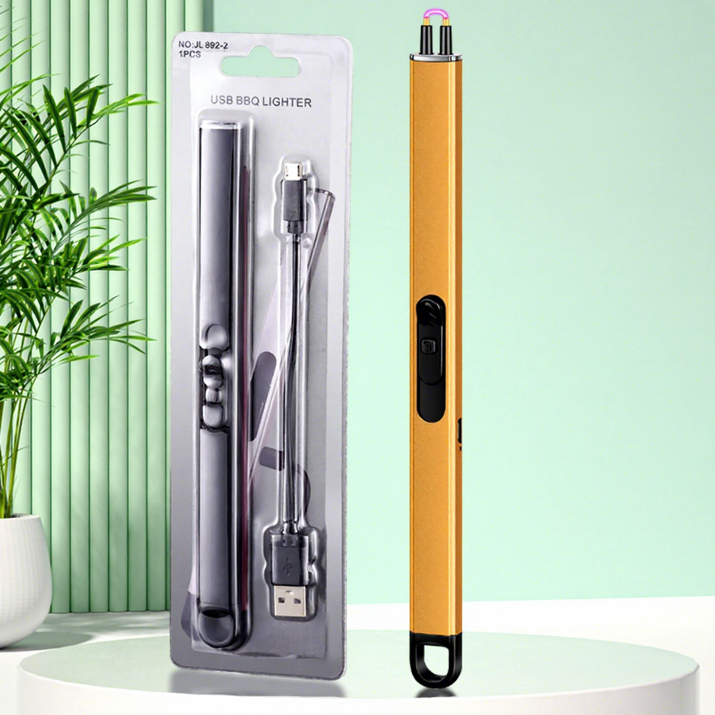 Gold USB Rechargeable Pulse Lighter