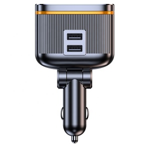 C27汽车充电器2插座点烟器分路器适配器145瓦双USB C 12V/24V 45W PD快速充电发光二极管电压显示器 - Product Image 2