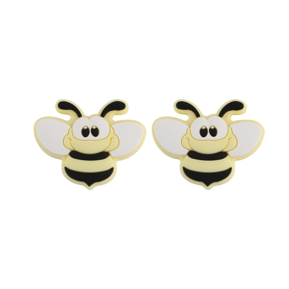 Bees Focal bead Cream Yellow SA145