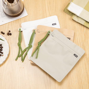 Custom Eight Seal Stand up Moisture Proof Coffee Bags Reusable Coffee Bean <strong>Pouch</strong> with Valve and String - Product Image 2