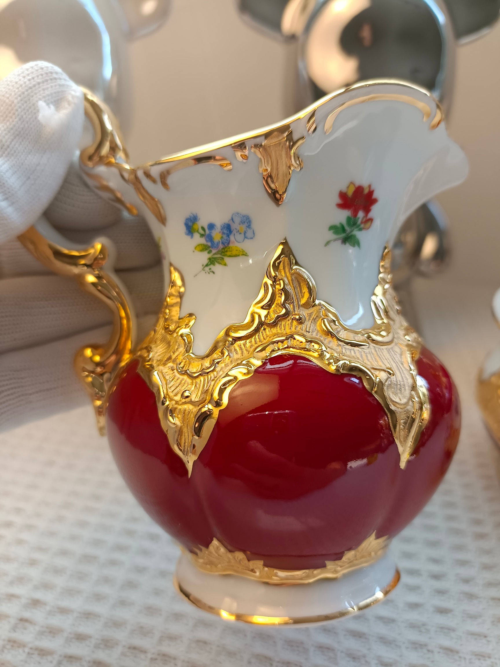 pot de sucre rouge
