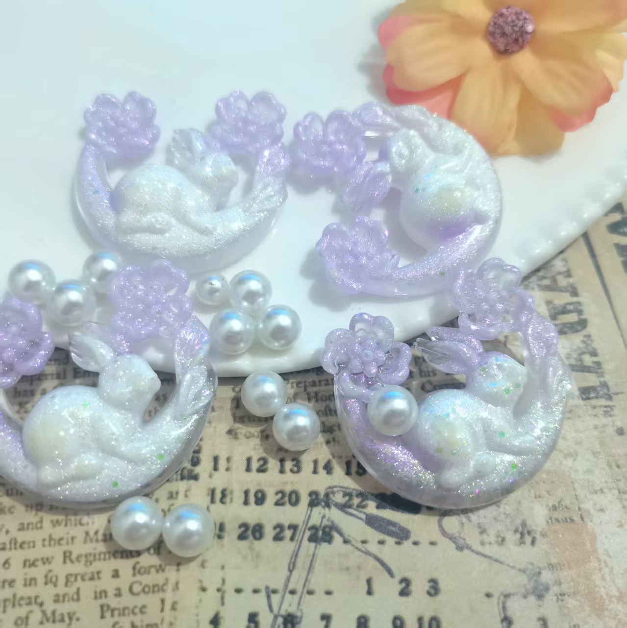 Purple white