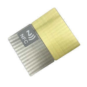 Özel dijital kart etiketi rfid 13.56Mhz iş akıllı erişim kontrolü anahtar kartları cr08 nfc sosyal medya metal kart tedarikçisi - Product Image 5