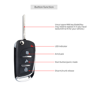 Pke keyless go 自动启动报警智能远程启动按钮启动系统无钥匙进入中央锁定系统 - Product Image 4