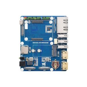 WIFI6 Dual ETH Base Board/Mini-Computer Designed for <strong>Raspberry</strong> <strong>Pi</strong> <strong>Compute</strong> <strong>Module</strong> 4(NOT Included), Onboard M.<strong>2</strong> E KEY Slot - Product Image 3