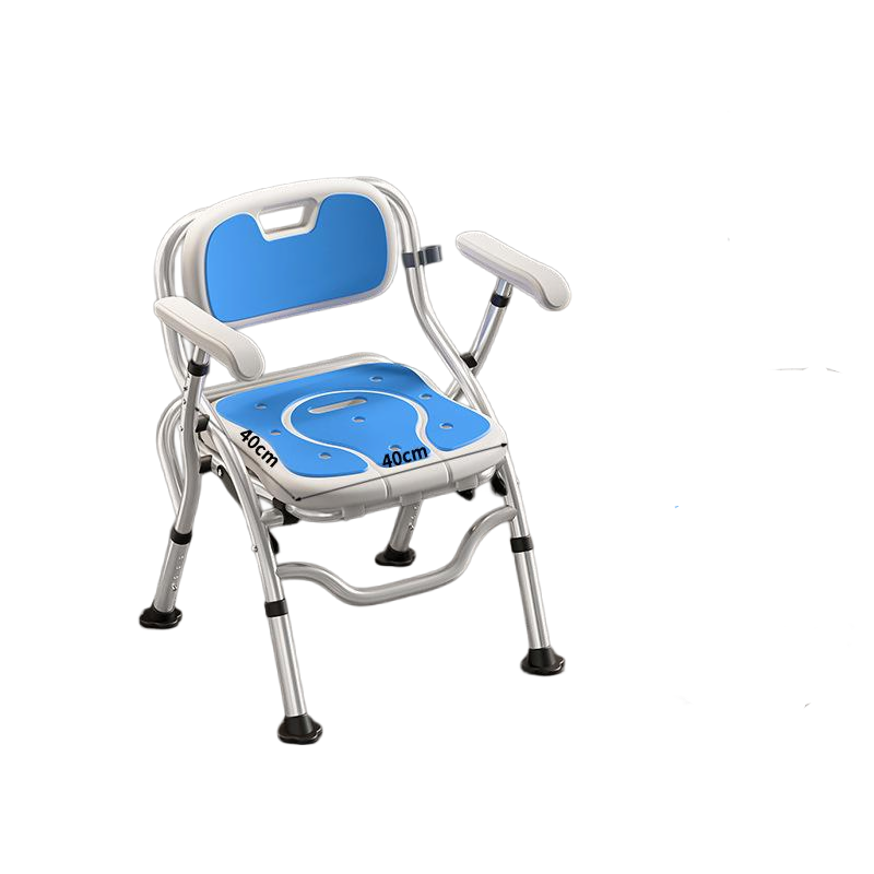 Pliable bleu sans cuvette de toilette