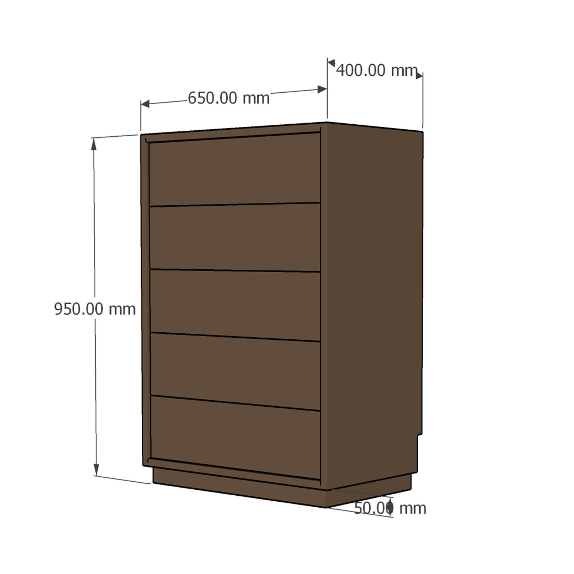 Black walnut wood without auxiliary materials (wooden tracks)