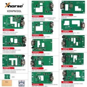 2025 Xhorse MQB48 Keine Demontage Kein Löten 13 Komplett adapter XDNPM3GL Arbeiten mit Multi-Prog, VVDI Prog, Key Tool Plus