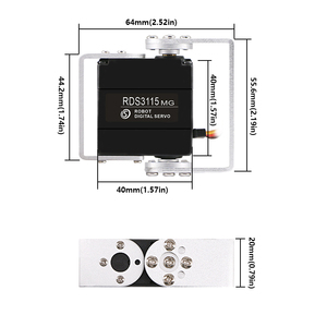 2024 Dsservo Doppelwelle Roboter Servo RDS3115 15kg Servomotoren Digitaler Servo für RC Roboter - Product Image 5