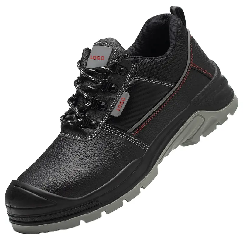 Atacado fabricante s3 sapatos de construção industrial com bico de aço bota de couro certificado oem sapatos de segurança para trabalho