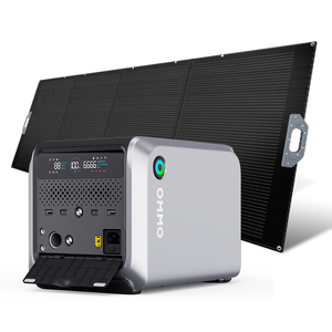 Camping 3 <strong>Input</strong> Recharging 600W Solar Power Station With AC DC Cigar Lighter <strong>Output</strong> <strong>Ports</strong> LED Flashlight Jump Starter Function - Product Image 2