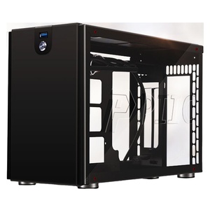 Caja de computadora de PC de aluminio de Torre media completa de alta calidad, chasis de máquina de juegos de escritorio con factor de forma Mini-ITX con stock de tipo rack - Product Image 1