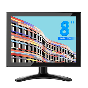 Eyoyo-Monitor de pantalla táctil MK08-2, marco de Metal, 8 pulgadas, ángulo de visión 178x1024, 768 CD, capacitivo, con CC, VGA, HD, MI, AV, BNC, entrada USB - Product Image 1