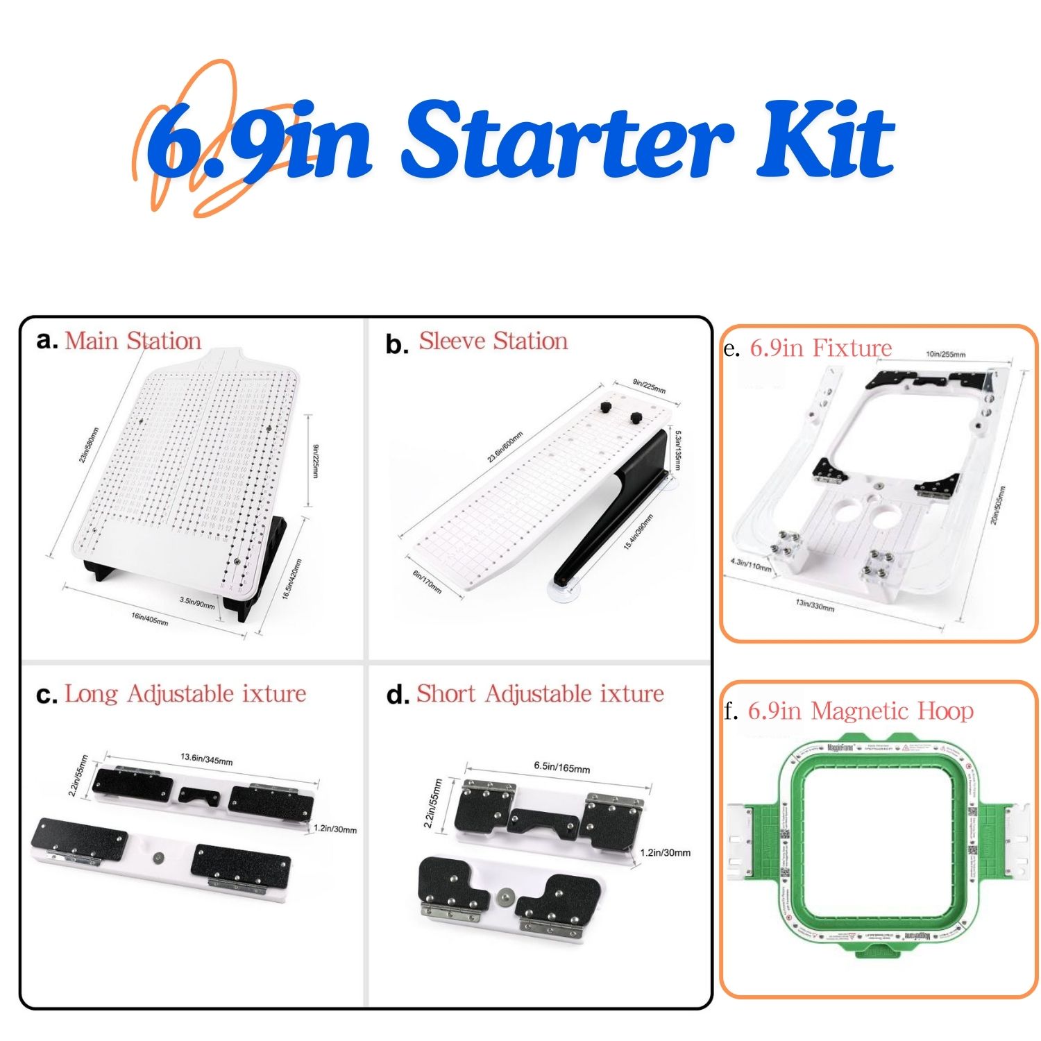 Kit de inicio verde de 6,9 pulgadas