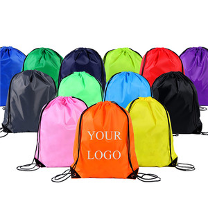 Custom Small Mesh Party Gift <strong>Bags</strong> Nylon <strong>Draw</strong> Gym <strong>String</strong> <strong>Bag</strong> with Pocket for Kid - Product Image 2