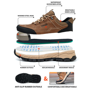 Dinggu Fabriek Groothandel Comfortabele Zachte Ademende Waterdichte Anti Steken Anti Smashing Bouw Sportschoenen - Product Image 2