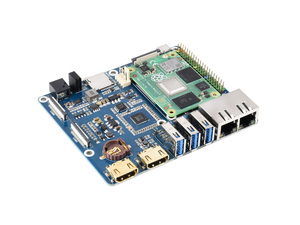 Dual Gigabit Ethernet Base Board Entwickelt für Raspberry Pi Compute Module 4 - Product Image 6
