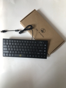 送料無料ABSプラスチック素材永久帯電防止ESDコンピュータキーボードUSBポート付きクリーンルーム用 - Product Image 5