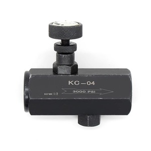 KC系列单向节气门直式止回阀1/4 3/8流量控制液压油压力流量节流控制阀 - Product Image 4